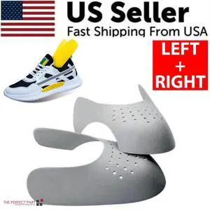 Pair Sneaker Shoe Anti Crease Protector Decreaser Toe Force Creasing Shoes Cover - S Women's Shoe Size 5-8 Pair Sneaker Shoe Anti Crease Protector Decreaser Toe Force Creasing Shoes Cover - S Women's Shoe Size 5-8