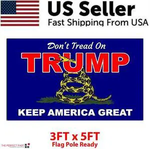 3x5' 2024 President Donald Trump Flag Take America Back Save USA Again Banner - #9 Don't Tread On Trump 3x5' 2024 President Donald Trump Flag Take America Back Save USA Again Banner - #9 Don't Tread On Trump