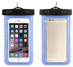 3 Pack Waterproof Floating Cell Phone Pouch Dry Bag Case Cover For Phone Samsung - Blue 3 Pack Waterproof Floating Cell Phone Pouch Dry Bag Case Cover For Phone Samsung - Blue