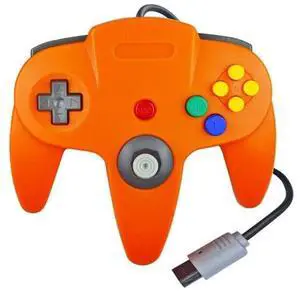 New Wired Controller Joystick Compatible With Nintendo 64 N64 Video Game Console - Orange New Wired Controller Joystick Compatible With Nintendo 64 N64 Video Game Console - Orange