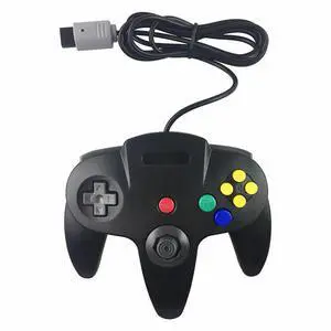 New Wired Controller Joystick Compatible With Nintendo 64 N64 Video Game Console - Black New Wired Controller Joystick Compatible With Nintendo 64 N64 Video Game Console - Black