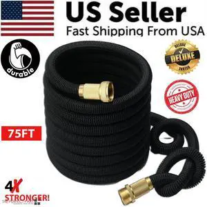 4X Stronger Deluxe Expandable Flexible Garden Hose Water Hose 25, 50, 75, 100FT - 75FT Hose 4X Stronger Deluxe Expandable Flexible Garden Hose Water Hose 25, 50, 75, 100FT - 75FT Hose