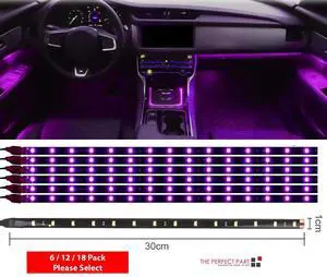 Lot Waterproof 12''/15 DC 12V Motor LED Strip Underbody Light For Car Motorcycle - Purple Lot Waterproof 12''/15 DC 12V Motor LED Strip Underbody Light For Car Motorcycle - Purple