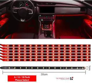 Lot Waterproof 12''/15 DC 12V Motor LED Strip Underbody Light For Car Motorcycle - Red Lot Waterproof 12''/15 DC 12V Motor LED Strip Underbody Light For Car Motorcycle - Red
