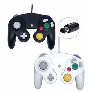 2 Pack Wired NGC Controller Gamepad for Nintendo GameCube GC & Wii U Console USA - Black / White 2 Pack Wired NGC Controller Gamepad for Nintendo GameCube GC & Wii U Console USA - Black / White