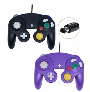 2 Pack Wired NGC Controller Gamepad for Nintendo GameCube GC & Wii U Console USA - Black / Purple 2 Pack Wired NGC Controller Gamepad for Nintendo GameCube GC & Wii U Console USA - Black / Purple
