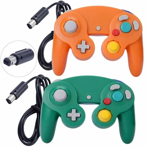 2 Pack Wired NGC Controller Gamepad for Nintendo GameCube GC & Wii U Console USA - Green / Orange 2 Pack Wired NGC Controller Gamepad for Nintendo GameCube GC & Wii U Console USA - Green / Orange