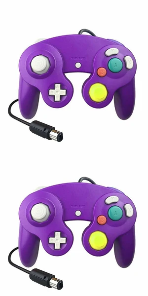 2 Pack Wired NGC Controller Gamepad for Nintendo GameCube GC & Wii U Console USA - Purple / Purple 2 Pack Wired NGC Controller Gamepad for Nintendo GameCube GC & Wii U Console USA - Purple / Purple