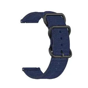 18mm 20mm 22mm Durable Military Woven Nylon Wrist Watch Band Quick Release Strap - Navy Blue 18mm 20mm 22mm Durable Military Woven Nylon Wrist Watch Band Quick Release Strap - Navy Blue