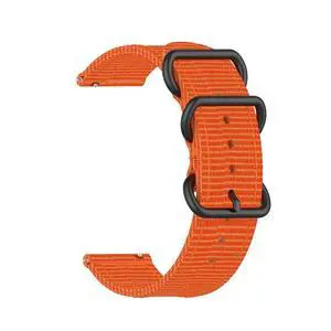 18mm 20mm 22mm Durable Military Woven Nylon Wrist Watch Band Quick Release Strap - Orange 18mm 20mm 22mm Durable Military Woven Nylon Wrist Watch Band Quick Release Strap - Orange