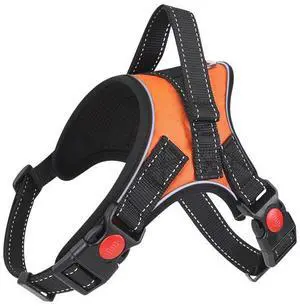 No Pull Dog Pet Harness Adjustable Control Vest Dogs Reflective XS S M Large XXL - Orange No Pull Dog Pet Harness Adjustable Control Vest Dogs Reflective XS S M Large XXL - Orange