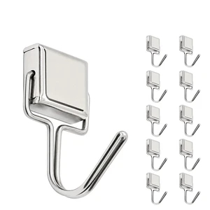 10 Pack Magnetic Hooks Heavy Duty, 10 lbs Strong Magnet Hooks - Multipurpose 10 Pack Magnetic Hooks Heavy Duty, 10 lbs Strong Magnet Hooks - Multipurpose