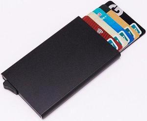 Mens RFID Blocking Slim Money Clip Carbon Fiber Wallet ID Credit Card Holder New
