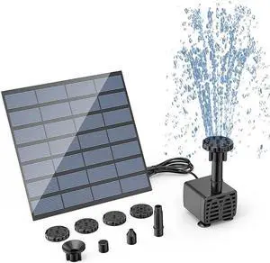 Solar Power Fountain Submersible Floating Water Pump Bird Bath Pond Garden Pool