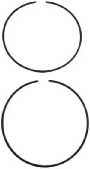 Asaki 66E-11604-00-00 Fits Yamaha Waverunner GP800 GP800W Piston Ring Set O/S 0.25 mm