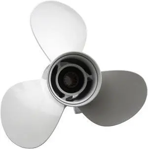 Asaki 69W-45945-00-EL 663-45945-02-EL Fits Yamaha Outboard 30-50 HP 40TLRA Propeller White 3X11 1/8X13 RH