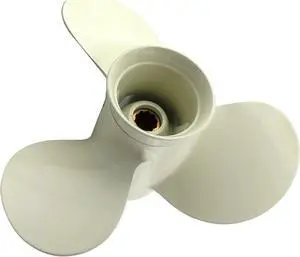Asaki 664-45941-01-EL Fits Yamaha Outboard 20 25 30 HP Propeller Hélice 3X9 7/8X9 Right White