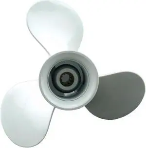Asaki 664-45952-00-EL Fits Yamaha Outboard 20 25 30HP 20MSHU 25ESH Propeller White 3X9 7/8X14