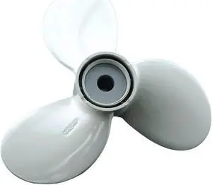 Asaki 676-45956-61-EL Fits Yamaha Outboard Motor 40 HP Propeller hélice White 3X11 3/4X7 1/2