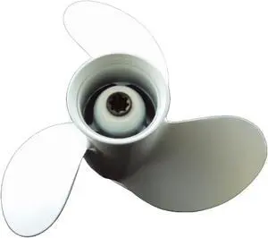 Asaki 683-45943-00-EL Fits Yamaha Outboard 9.9 15 20 HP 15MLHY Propeller White 3X9 1/4X10 1/2
