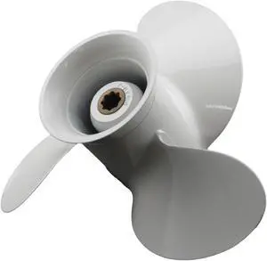 Asaki 683-45945-00-EL Fits Yamaha Outboard Motor 9.9 15 HP Propeller White 9 1/4X9