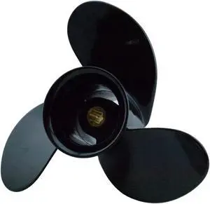 Asaki 48-828152A12 Fits Mercury Outboard 6-15 HP Propeller Black 3X9 1/4X7 Right