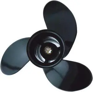 Asaki 48-828154A12 Fits Mercury Outboard 6-15 HP Propeller Hélice Black 3X9X8 Right
