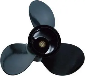 Asaki 58100-95D00-019 Fits Suzuki Outboard DT30C DT25C DF25R Propeller Black 3X10 1/4X14