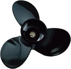 Asaki 58100-94302-019 Fits Suzuki Outboard Motor 35 40 HP Propeller Black 11 1/2X9 Right