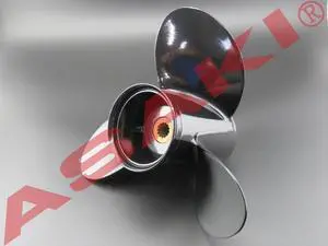 Asaki 58100-94512-019 Fits Suzuki Outboard Motor 75-140 HP Propeller Right 13 1/4X17