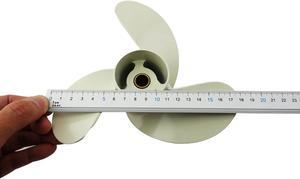 Asaki 369-64516-2 Fits Tohatsu Nissan Outboard 4 5 6 HP Aluminum Propeller 3X7.9X7.3