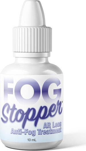 Fog Stopper - Anti-Fog Drops Treatment Effective On All Lenses (AR Coated Included) and Screens - Prevents Fogging on Eyeglasses, Goggles, PPE and More - Stay Fog Free for Days - Made in USA - 10ml