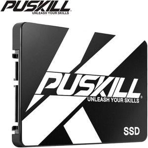 PUSKILL 2.5" Solid State Drive SATA3 Hard Disk SSD for Desktop Laptop 120GB