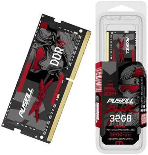 PUSKILL DDR4 32GB 3200MHZ 1.2V 260-Pin Notebook Memory RAM