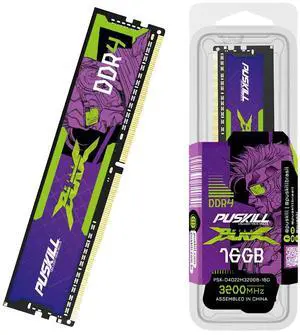 PUSKILL DDR4 16GB 3200MHZ 1.2V 288-Pin Desktop Memory RAM