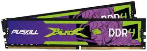 PUSKILL 32GB Kit (2x16GB) DDR4 RAM 2666MHz PC4-21300 Desktop Memory, Non-ECC Unbuffered UDIMM 1.2V CL19 288-Pin, Dual Channel PC Computer Upgrade Module for Intel & AMD PUSKILL 32GB Kit (2x16GB) DDR4 RAM 2666MHz PC4-21300 Desktop Memory, Non-ECC Unbuffered UDIMM 1.2V CL19 288-Pin, Dual Channel PC Computer Upgrade Module for Intel & AMD