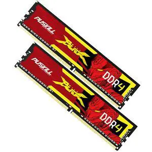 PUSKILL 16GB Kit (2x8GB) DDR4 RAM 2666MHz PC4-21300 Desktop Memory, Non-ECC Unbuffered UDIMM 1.2V CL19 288-Pin, Dual Channel PC Computer Upgrade Module for Intel & AMD PUSKILL 16GB Kit (2x8GB) DDR4 RAM 2666MHz PC4-21300 Desktop Memory, Non-ECC Unbuffered UDIMM 1.2V CL19 288-Pin, Dual Channel PC Computer Upgrade Module for Intel & AMD