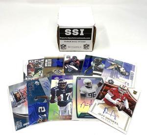Superior Sports Investments Football Autograph Jersey/Relic 10 Card Box Lot
