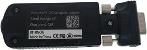 Bluetooth 3.0 RS232 Serial Male Adapter with Class 2 Internal Antenna DB9 Pin for Wireles Data Transfer Serial Port 10m