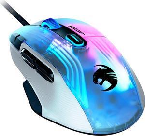 ROCCAT - Kone XP Wired Optical Gaming Ambidextrous Mouse with multi-button design & AIMO RGB lighting - White