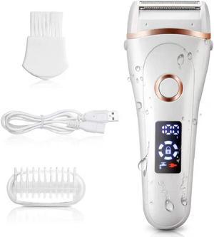 Electric Razor for Women - Face and Body Shaver for Women Bikini Legs Armpit Face Wet & Dry Painless Rechargeable Trimmer