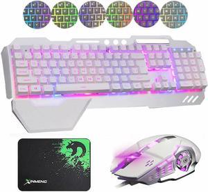 K618 Wired Gaming Keyboard and Mouse Set RGB Backlit For PC Laptop PS4 Xbox one
