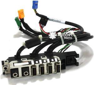 HP 6000 6005 Front I/O panel USB/audio ports and cables 510974-001 611897-001