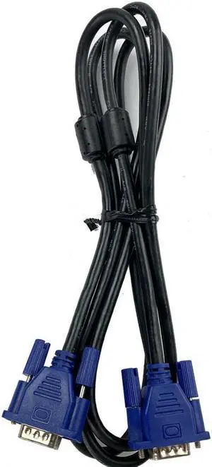 Lot of 100 VGA to VGA Cable HD Male to Male Monitor Laptop PC 15m/m 1.5m