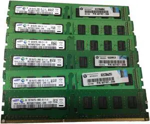 lot of 6 Samsung M378B5773DH0-CH9 Memory 6x2GB PC3-10600 497157-D88