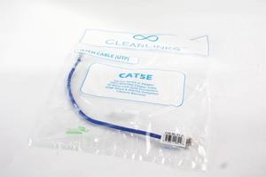 NEW ClearLinks CAT5E 1Ft Copper Gold Connector Patch Cable C5E-BL-01-O
