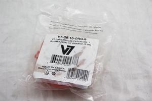 NEW V7 Cat6 RJ45 M/M Patch Cable 10Ft Orange Snagless Molded V7-C6-10-ORG-S