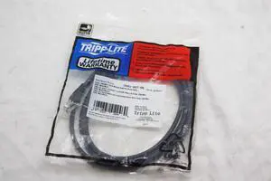 NEW Tripp Lite Cat6 RJ45 M/M Patch Cable 7Ft Black Snagless Molded N001-007-BK