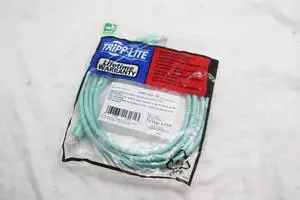 NEW Tripp Lite Cat6 RJ45 M/M Patch Cable 7Ft Aqua Snagless Molded N261-007-AQ