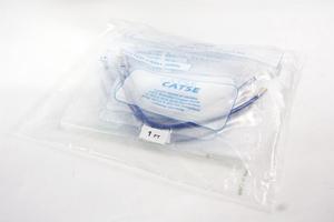 NEW Pack of 10 ClearLinks CAT5E BLUE 1Ft Copper Gold Connector Patch Cable C5E-BL-01-O